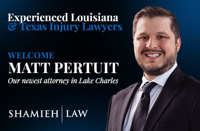 Welcome Matt Pertuit to the Shamieh Law Lake Charles Office