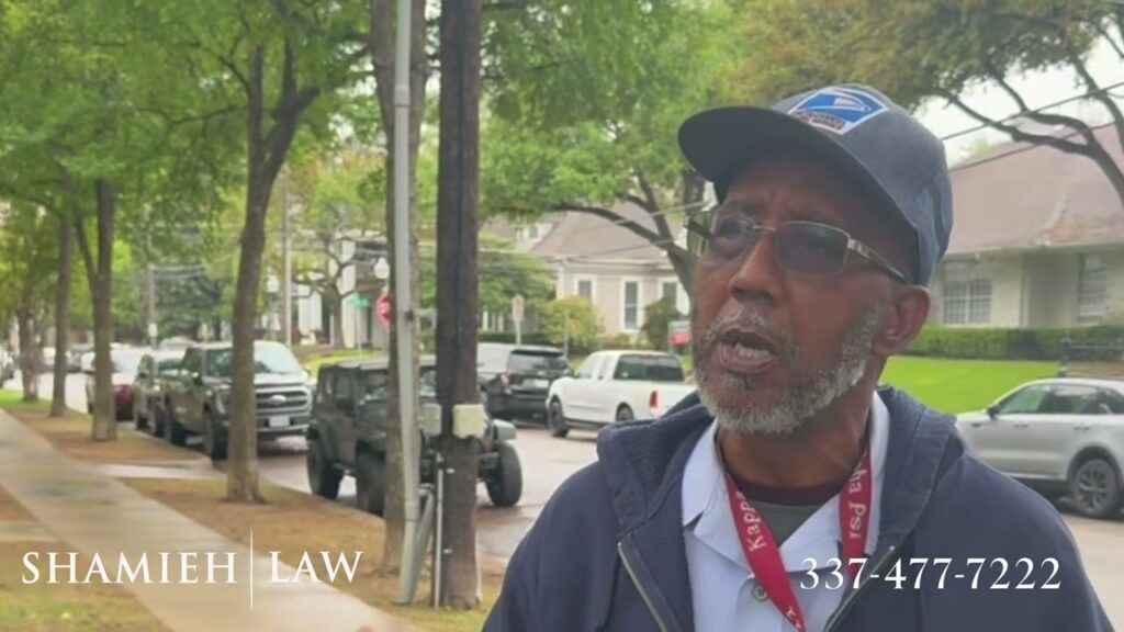 Video thumbnail for youtube video of USPS postal worker talking about Shamieh Law
