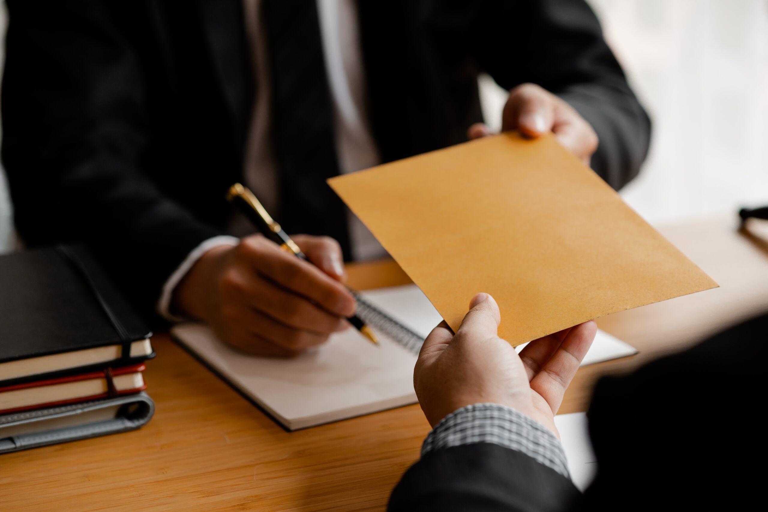Attorneys are accepting documents from clients who come in to te