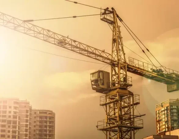 Crane In construction site